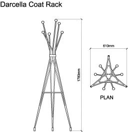 Darcella Coat Rack DWG Drawing Thousands Of Free AutoCAD Drawings