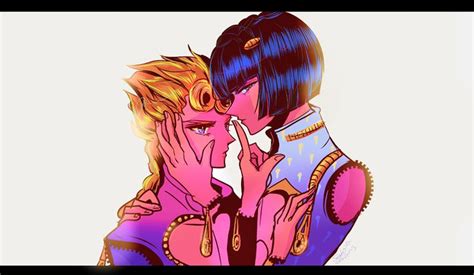 Giorno Giovanna And Bruno Buccellati Pose Pixiv せんはば Vento Aureo