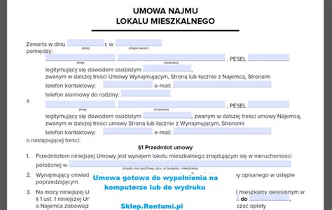 Umowa Rezerwacyjna Mieszkania Sprawd Wz R Stycze Xwiecek Pl