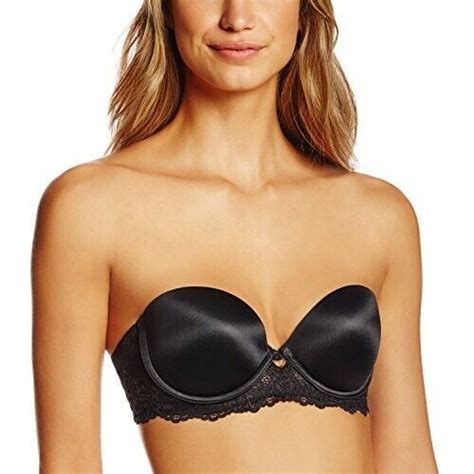 Nwt Jezebel Caress Too Gel Convertible Strapless Bra 26533 Black 36c