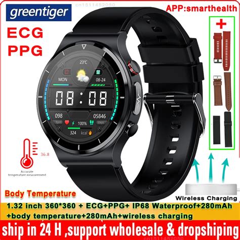 Oryginalny E88 Smart Watch ECG Ci Nienia Krwi PPG Pulsometr Do