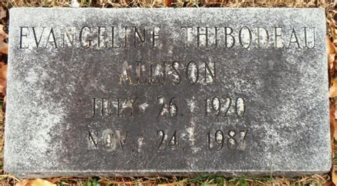 Margaret Evangeline Thibodeau Allison 1920 1987 Find A Grave Memorial