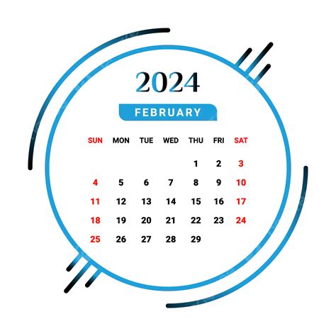 February 2024 Calendar Png - Pearl Quinta