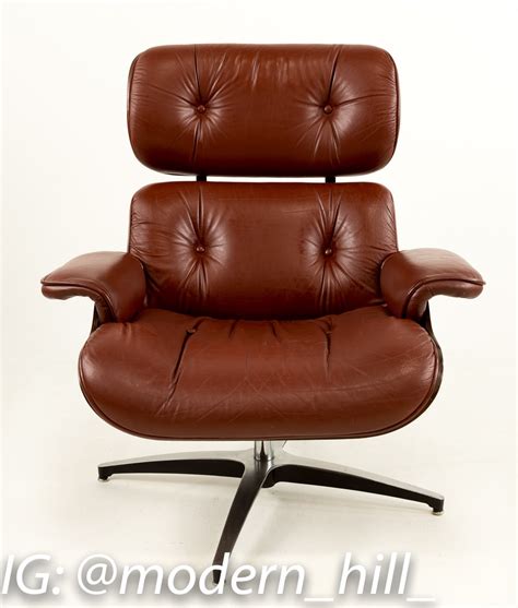 Plycraft Eames Style Lounge Chair And Ottoman Mid Century Modern