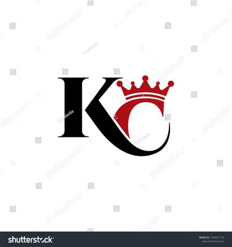 Letter Kc Crown Logo Icon Template Stock Vector Royalty Free