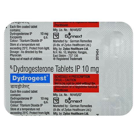 Buy DYDROGEST 10 Tablet 10 S Online At Upto 20 OFF Netmeds