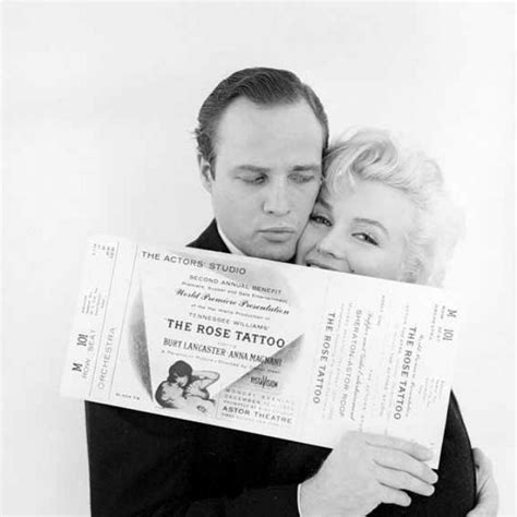 Holding A Big Ticket To Fame Marlon Brando And Marilyn Monroe In 1955