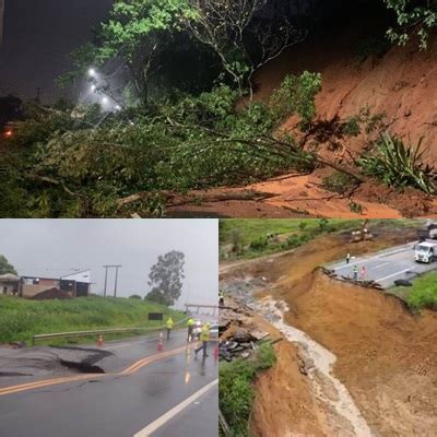 CHUVAS NO ES Rodovias Federais Tem 9 Pontos Interditados 3