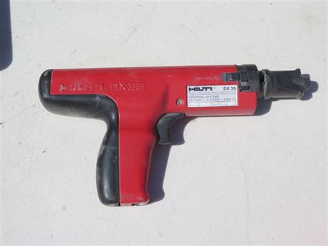 Hilti Dx35 Powder Actuated Fastening Tool W Accessories In Hard Case