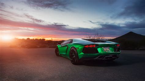 Lamborghini Aventador Green 4K Wallpaper | HD Car Wallpapers | ID #6963