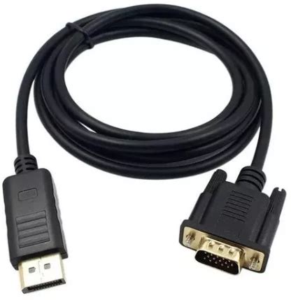 CABO DISPLAYPORT MACHO X VGA MACHO 1 8M CONVERSOR Recifetronic