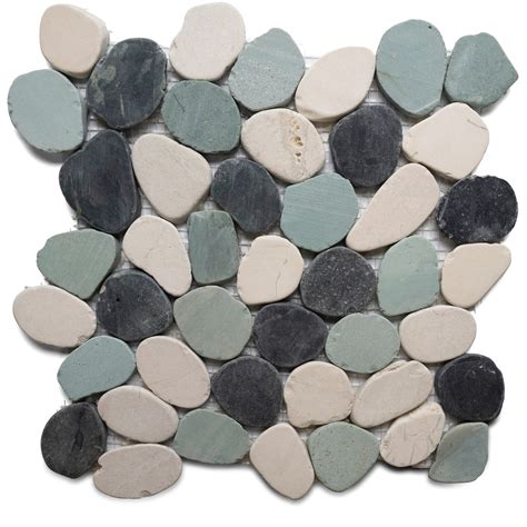 Handcrafted River Stone Tiles For Showers Bathrooms And More Natural