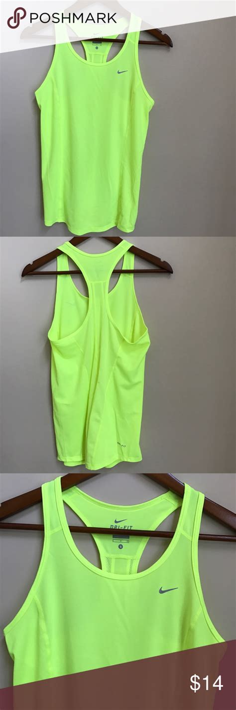 Nike Neon Yellow Tank Top Yellow Tank Top Clothes Design Nike Neon