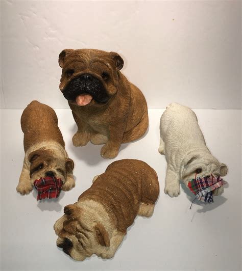 Bulldog Figures Sandicast Bulldog Figurine Statue Sandra Etsy