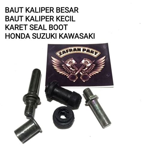 Full Set Baut Mur Kaliper Kanvas Rem Dispad Cakram Plus Karet Silbut