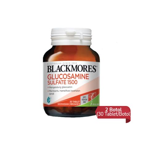 Blackmores Glucosamine Sulfate 1500 Mg 2 Botol 30 Tablet Botol