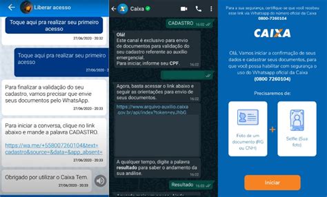 Aux Lio Emergencial Como Liberar Acesso Ao Caixa Tem Via Whatsapp