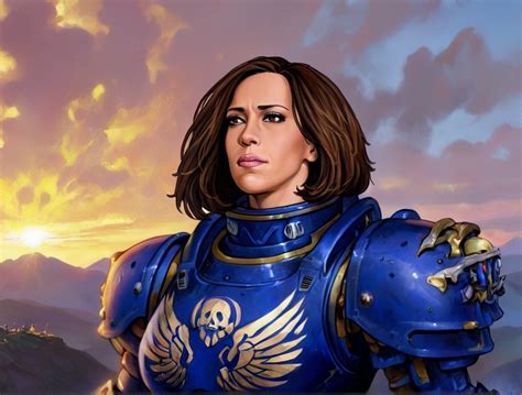 Kamala Harris In Warhammer K Adeptus Astartes Pow