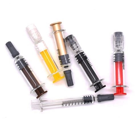 Ml Clear Glass Dab Applicator Syringes Luer Lock With Custom Paper Box