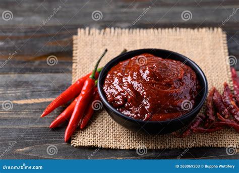 Korean Gochujang Red Chili Paste Stock Image Image Of Fermented