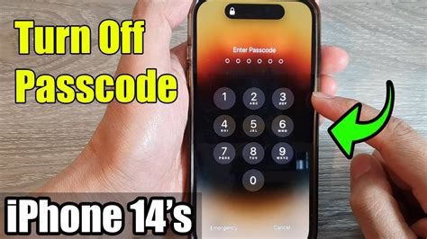 Iphone S Pro Max How To Turn Off Passcode Youtube