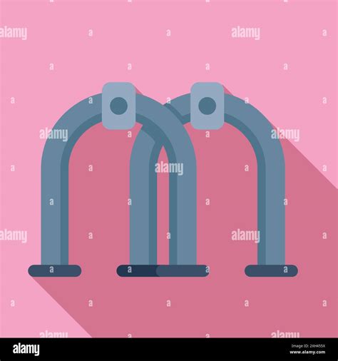 Metal Detector Gate Detecting A Metal Object At An Airport Security Check Point Stock Vector