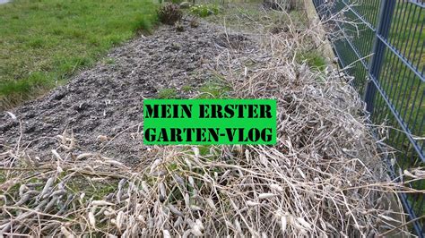 Mein Erster Garten Vlog Vlog Youtube