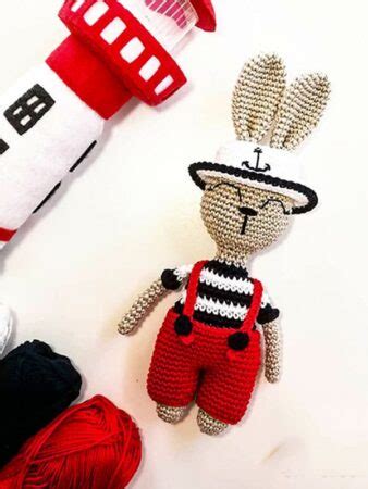 PATRÓN GRATIS de Capitán Bunny Amigurumi paso a paso en Español