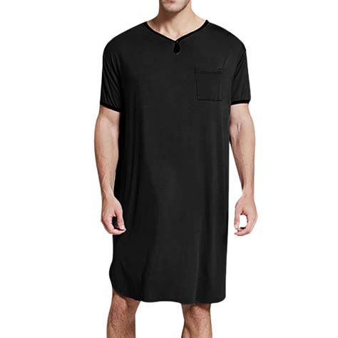 Lokdsa Clearance T Shirts For Man Male Thin Long Breathable Nightgown