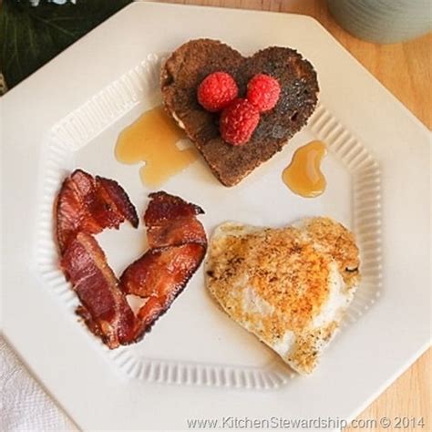 Valentines Day Heart Shaped Breakfast