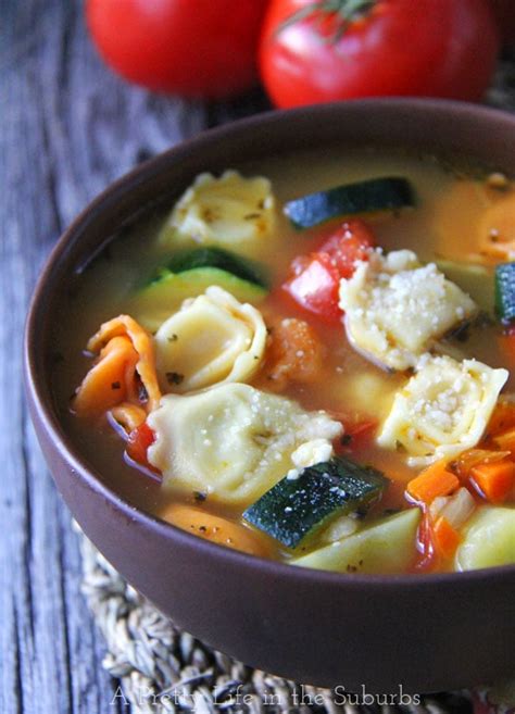 Tortellini Vegetable Soup A Pretty Life In The Suburbs