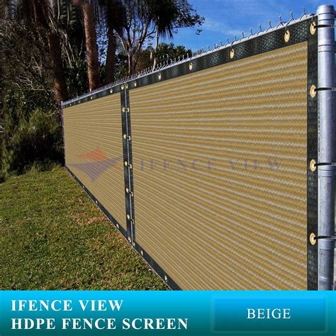 Ifenceview 3 High Beige Fence Privacy Wind Screen Shade Cloth Balcony