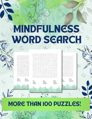 Mindfulness Word Search Immerse Yourself In Calming Word Puzzles Creating A Peaceful Sanctuary