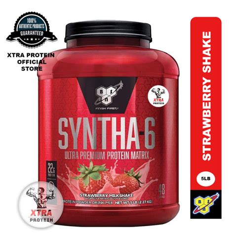 Bsn Syntha 6 Ultra Premium Protein Matrix Strawberry Milkshake 5lb 48 Servings Lazada Singapore