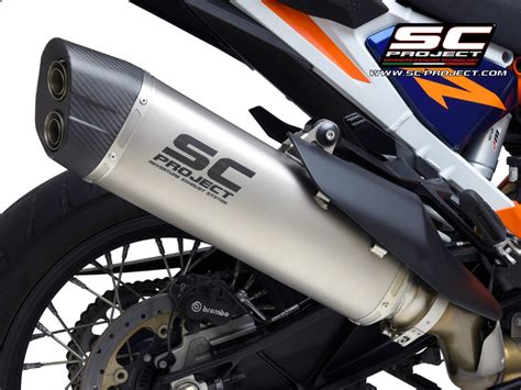 SC Project Adventure Titanium Slip On Einddemper Euro5 Gekeurd KTM