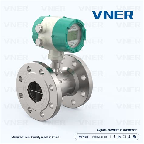 Flange Connection Liquid Turbine Vortex Flow Meter With Accuracy