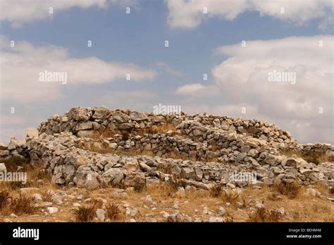 Samaria, the altar on Mount Ebal Stock Photo - Alamy