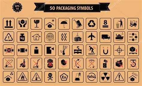 Set Of Packaging Symbols Stock Vector Image By Coolvectormaker 89591208