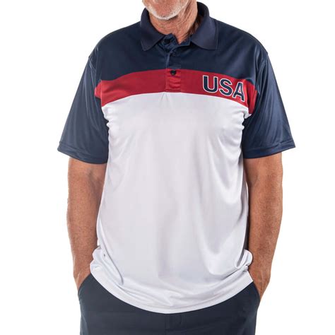 Mens Patriotic Polo Shirts The Flag Shirt