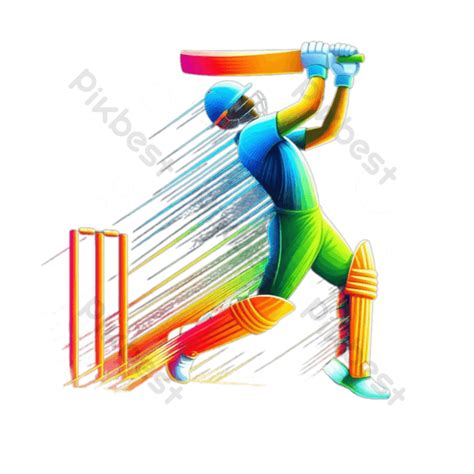 Cricket Batsman Hitting Ball With Bats Png Images Png Free Download