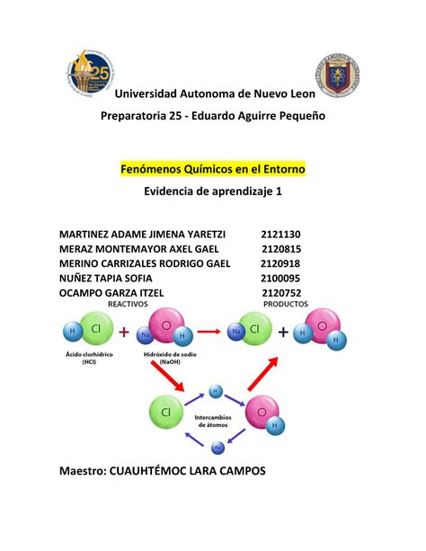 Eviencia 1 FQE EQ6 Espero Les Sirva Universidad Autonoma De Nuevo