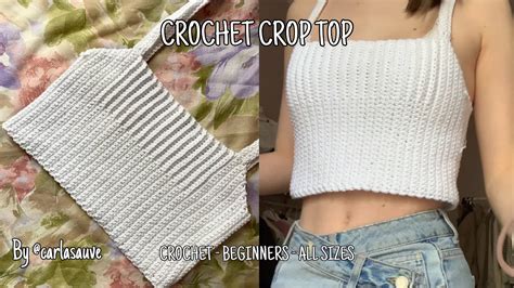 Easy Crochet Crop Top Tutorial For Beginners Carlasauve Youtube