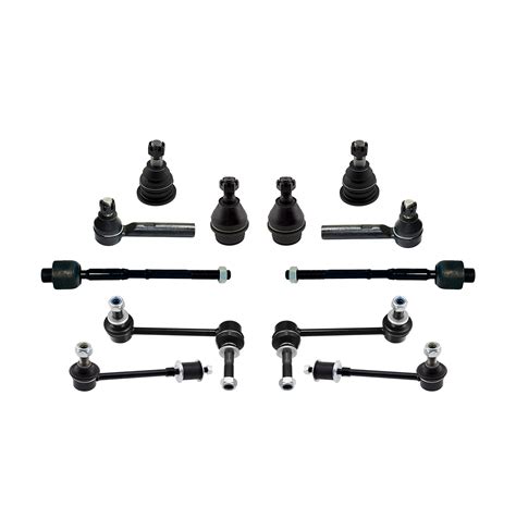 Pc Front Rear Suspension Kit Upper Lower Ball Joints Tie Rod