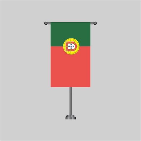 Ilustra O Da Bandeira De Portugal Modelo Vetor Premium