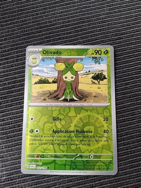 CARTE POKÉMON REVERSE Olivado 022 198 SV1 Ecarlate Violet FR NEUF EUR