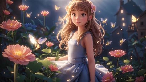 Premium Ai Image Girl In Fairy Tale World