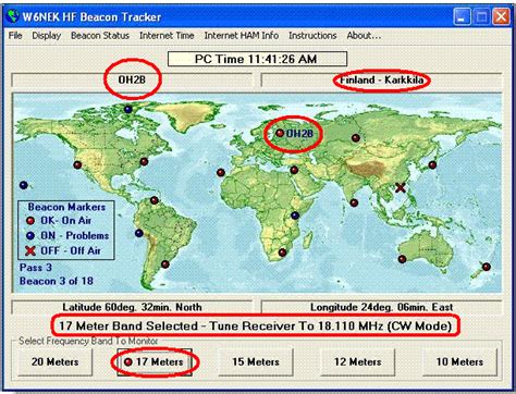 Ham Radio Beacon Map Ultralight Radiodxer