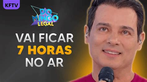 Domingo Legal vai ficar 7 HORAS no ar após saída de Eliana do SBT