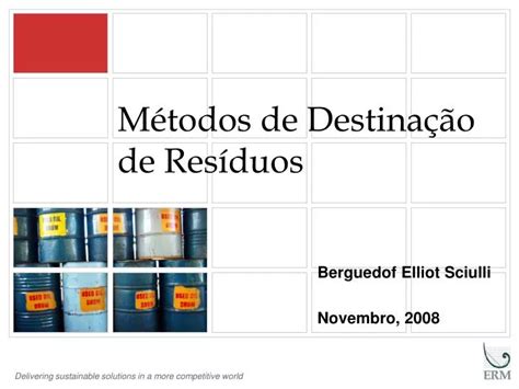 Ppt M Todos De Destina O De Res Duos Powerpoint Presentation Free