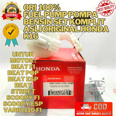 Ori Fuel Pump Pompa Bensin Asli Ahm Original Honda Kode K